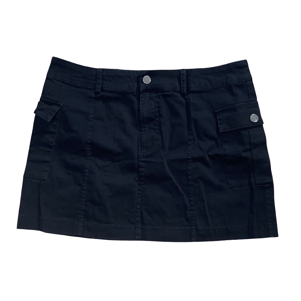 LA Hearts Black Cargo Mini skirt w/ Utility Side Pockets Large Size